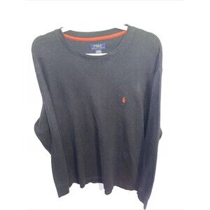 Polo Ralph Lauren Men’s Sleep Shirt Size 2XL Black Long Sleeve Comfort Sleepwear